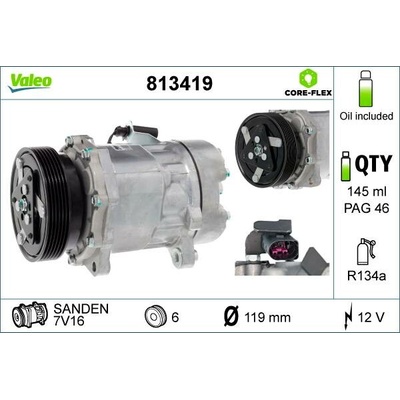 Kompresor, klimatizace VALEO 813419