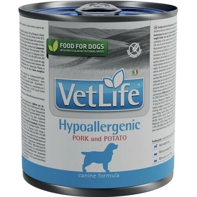 Vet Life hypoallergenic Pork & Potato 300 g