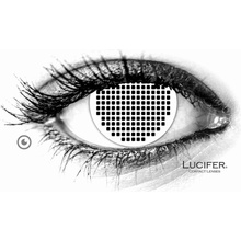 Lucifer Crazy šošovky - nedioptrické - WHITE MESH 2 šošovky