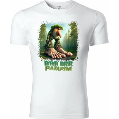 Stymio tričko Italian Brainrot BRR BRR Patapim biela