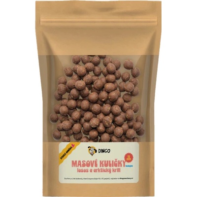 Dingo Masové kuličky — losos a arktický krill 12 mm 150 g