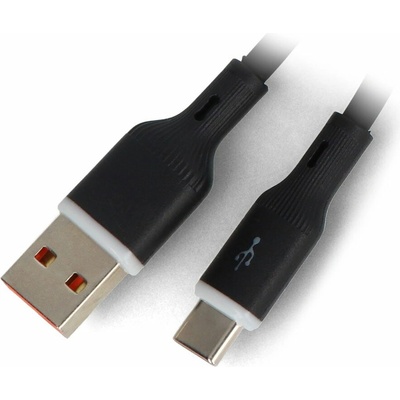 Akyga AK-USB-62 USB 2.0 USB A vidlice USB C vidlice niklovaný 1m černý