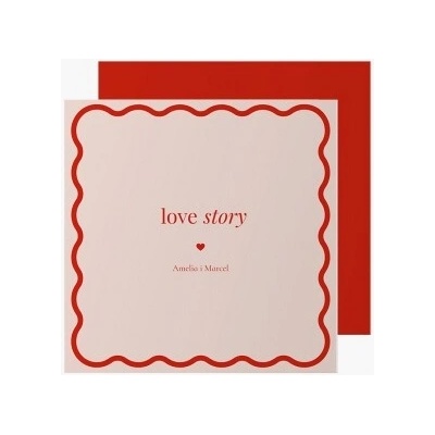Fotopřání Love Story Pink, 14x14 cm - 94761