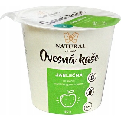 Natural Jihlava Ovsená kaša bez lepku jablko 80 g