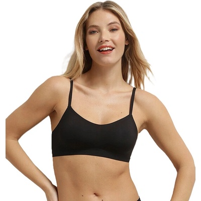 DIM INVISIBLE MICRO BRALETTE čierna