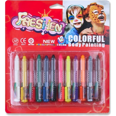 FunCo sada farieb na tvár v ceruzke basic 12 ks