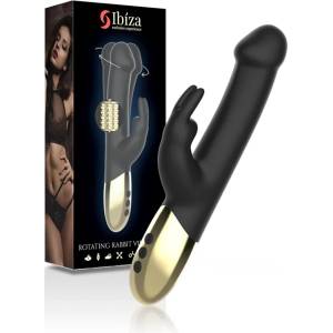  Въртящ се вибратор, тип заек, 22см. - Ibiza Rabbit Vibrator (D-234396)