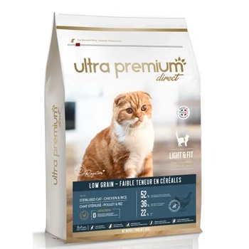 Ultra Premium Direct Sterilised cat - Chicken and rice - Суха храна пиле с ориз за стерилизирани котки с малко зърно, 52% месо и месни съставки, 10 кг, Франция CAT1004