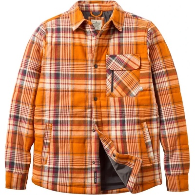 Passenger Мъжка риза с копчета Passenger Taranaki Quilted Overshirt Casual jacket - Retro Orange Check - размер XXL (033-2886-0215)