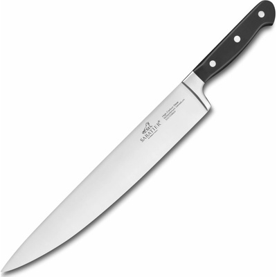 Kuchársky nôž PLUTON 30 cm, nerezové nity, čierna, Lion Sabatier