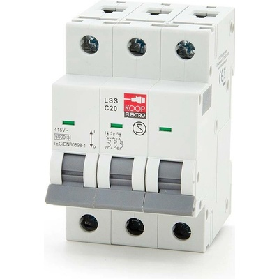 Jistič, pojistka KOOP Elektro C20A LSS C20 3P