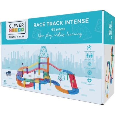Cleverclixx Magnetická závodní dráha Intense 65 ks