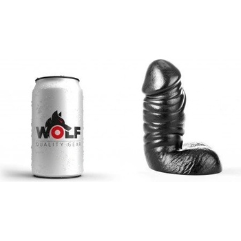 Wolf Commander S, čierne dildo s Vac-U-Lock 19 x 6,8–8,3 cm