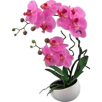 Umelá Orchidea v kvetináči ružová, 42 cm 115812-80