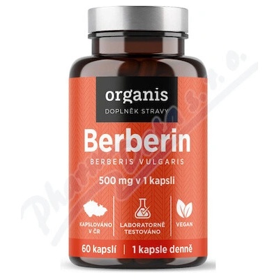Organis Berberín extrakt 97% 500 mg 60 kapsúl