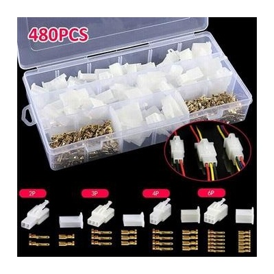 Sada konektorů faston 2,8mm 2-3-4-6 pinů - 480ks | Zboží Auto