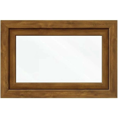Bravo Okno plastové sklopné bílé/zlatý dub, S1 60x40, 2sklo, 4kom/60mm (vč.kliky)