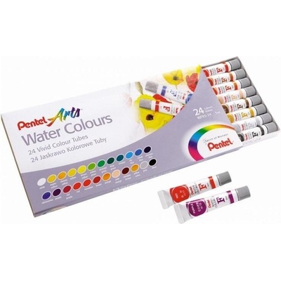 PENTEL Akvarelové barvy SET24