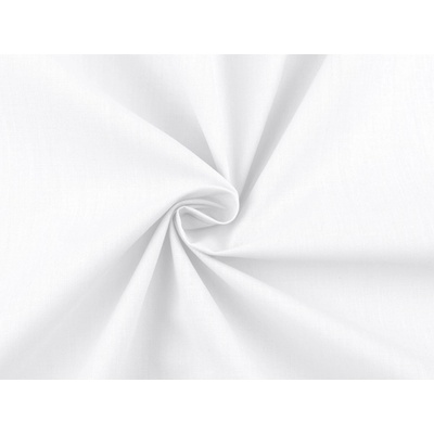 Bavlněná látka / plátno jednobarevná šíře 220 cm, střední, (1) bílá