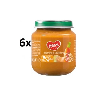 Hami Zelenina s králikom 6 x 125 g