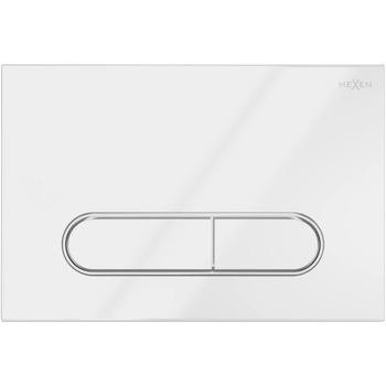 Mexen Fenix 11 бутон за промиване, лъскаво бяло - 601100 (601100)