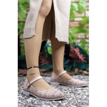 Riccon Дамски ежедневни обувки 0012505 - Пудра #325544 (325544_Пудра)