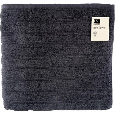 F&F Home blue charcoal Ribbed osuška 70 x 130 cm