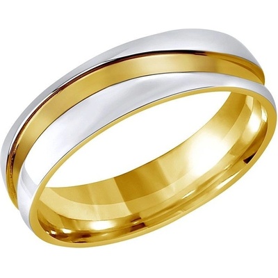 SILVEGO Snubný oceľový prsteň pre mužov a ženy Mariage RRC2050-M