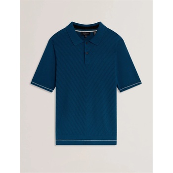 Ted Baker Блуза с яка Ted Baker Men's Print Short Sleeve Polo Shirt - Navy