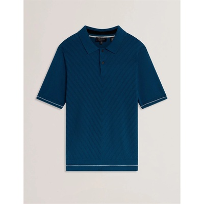 Ted Baker Блуза с яка Ted Baker Men's Print Short Sleeve Polo Shirt - Navy