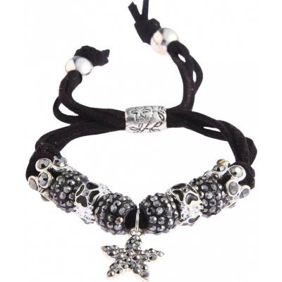 Bando náramok Crystal W178 modrý čierna