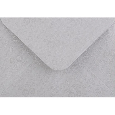 Obálka MINI 80x110mm metal.s ražbou, Stříbrná
