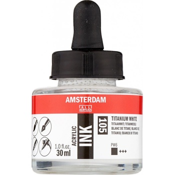 Amsterdam Acrylic Ink 105 Titanium White 30 ml