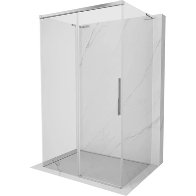 Mexen Rox-3S L тристенна плъзгаща душ кабина 150 x 85 см, прозрачна, хром (8C2L-150-085-01-00-3S)