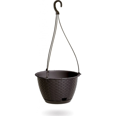 Prosperplast Květináč závěsný RATOLLA ROUND W umbra 24,3 cm