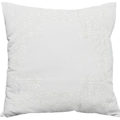 Textilomanie Blossom Ornament biely 40 x 40 cm