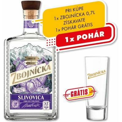 St. Nicolaus Zbojnícka Slivovica 52% 0,7 l (čistá fľaša)