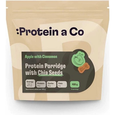 Protein&Co. Proteinové kaše s chia 480 g – Zboží Dáma