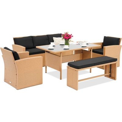 Garden Point Marsylia Garden Point бежови градински мебели от техноратан (GAP1396)