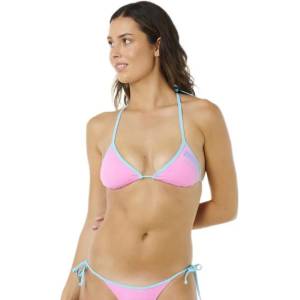 Rip Curl Surf Puff Sliding Tri bikini top - Pink (Light Pink)