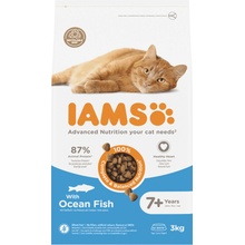 IAMS For Vitality Cat Senior Ocean Fish pre staršie mačky s morskými rybami 3 kg