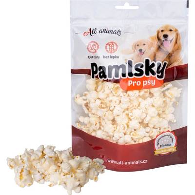 ALL ANIMALS Popcorn s príchuťou hovädzieho mäsa pre psov 25 g