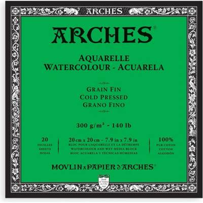 Blok Arches Cold Pressed, 300 g/m2 - 20 x 20 cm