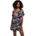 Urban classics Viscose short sleeve romper - Multicolor (Black fruity)
