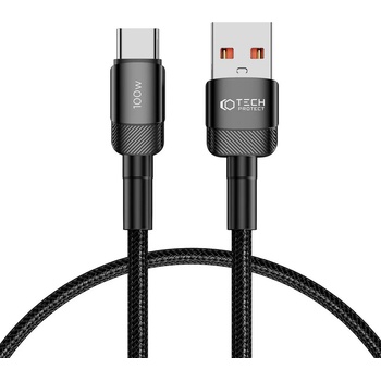 Tech-Protect ultraboost evo type-c cable 100w/5a 25cm black (5906203690695)