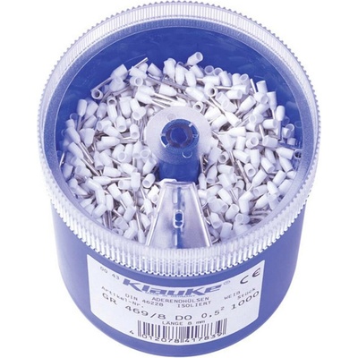 Klauke GR4698DO sada dutiniek 0.5 mm² čiastočne izolované biela 1000 dielov