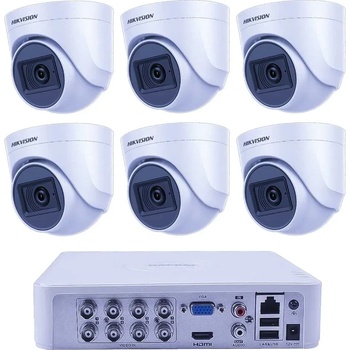 HIKVISION Система за Видеонаблюдение ZK61920E 6 Камери 1080p с EXIR 20m и AcuSense (ZK61920E)