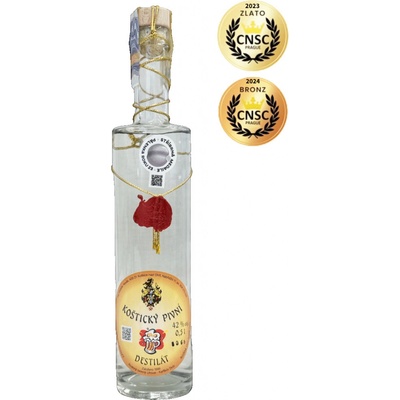 Koštický Pivní destilát 42% 0,5 l (holá láhev)