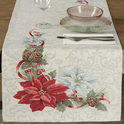 Eurofirany vianočný gobelínový behúň MERRY 45x140 cm