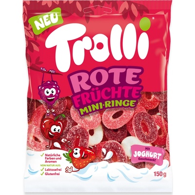 Trolli Red Fruits želé krúžky 150 g